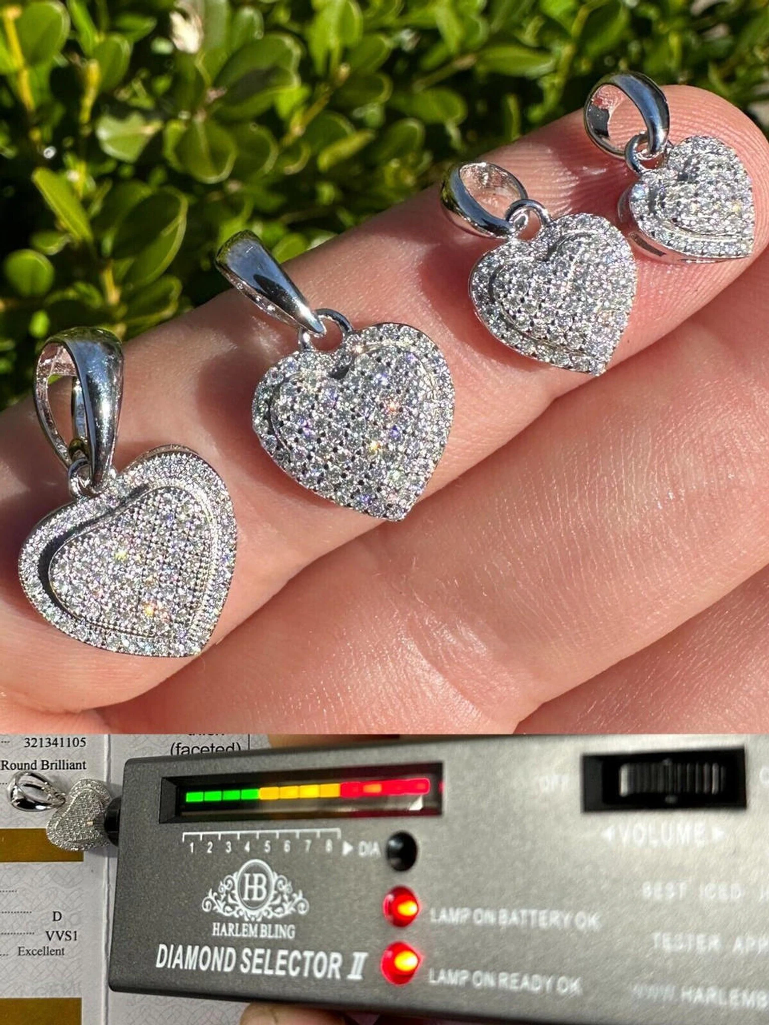 MOISSANITE 925 Silver Iced Small Ladies Heart Shaped Love Pendant Necklace Charm 3 MOISSANITE 925 Silver Iced Small Ladies Heart Shaped Love Pendant Necklace Charm