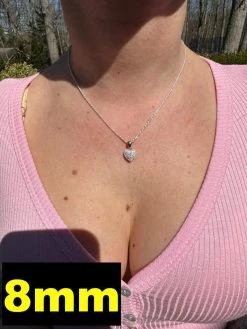 MOISSANITE 925 Silver Iced Small Ladies Heart Shaped Love Pendant Necklace Charm 23 MOISSANITE 925 Silver Iced Small Ladies Heart Shaped Love Pendant Necklace Charm -Harlem Bling Shop harlembling moissanite 925 silver iced small ladies heart shaped love pendant necklace charm 71622.1680292072