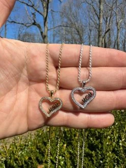 MOISSANITE 925 Silver/Gold Iced Mom Heart Shape Love Mother Day Pendant Necklace 41 MOISSANITE 925 Silver/Gold Iced Mom Heart Shape Love Mother Day Pendant Necklace -Harlem Bling Shop harlembling moissanite 925 silvergold iced mom heart shape love mother day pendant necklace 16786.1680205014