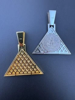 MOISSANITE All Seeing Illuminati Eye Masonic Pyramid Medallion Necklace Silver 29 MOISSANITE All Seeing Illuminati Eye Masonic Pyramid Medallion Necklace Silver -Harlem Bling Shop harlembling moissanite all seeing illuminati eye masonic pyramid medallion necklace silver 23073.1702702740