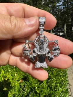MOISSANITE Anubis Pendant Real 925 Silver / Gold Iced Egyptian Pharoah Necklace 25 MOISSANITE Anubis Pendant Real 925 Silver / Gold Iced Egyptian Pharoah Necklace -Harlem Bling Shop harlembling moissanite anubis pendant real 925 silver gold iced egyptian pharoah necklace 98047.1695173994
