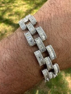 MOISSANITE Baguette 14mm Mens Iced Panther Link Presidential Bracelet Hip Hop 24 MOISSANITE Baguette 14mm Mens Iced Panther Link Presidential Bracelet Hip Hop -Harlem Bling Shop harlembling moissanite baguette 14mm mens iced panther link presidential bracelet hip hop 89990.1682454499