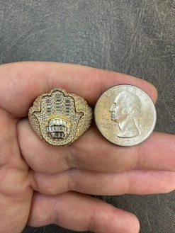 MOISSANITE Baguette Hamsa Ring Mens 14k Gold Plated Solid 925 Silver Iced HipHop 26 MOISSANITE Baguette Hamsa Ring Mens 14k Gold Plated Solid 925 Silver Iced HipHop -Harlem Bling Shop harlembling moissanite baguette hamsa ring mens 14k gold plated solid 925 silver iced hiphop 27521.1685655565