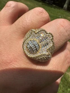 MOISSANITE Baguette Hamsa Ring Mens 14k Gold Plated Solid 925 Silver Iced HipHop 38 MOISSANITE Baguette Hamsa Ring Mens 14k Gold Plated Solid 925 Silver Iced HipHop -Harlem Bling Shop harlembling moissanite baguette hamsa ring mens 14k gold plated solid 925 silver iced hiphop 87857.1685655498