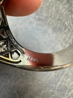 MOISSANITE Baguette Hamsa Ring Men's Solid 925 Silver Passes Tester Iced Hip Hop -Harlem Bling Shop harlembling moissanite baguette hamsa ring mens solid 925 silver passes tester iced hip hop 48181.1685655486