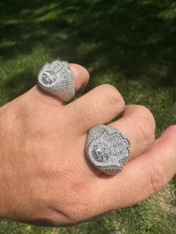 MOISSANITE Baguette Hamsa Ring Men's Solid 925 Silver Passes Tester Iced Hip Hop -Harlem Bling Shop harlembling moissanite baguette hamsa ring mens solid 925 silver passes tester iced hip hop 87618.1685655664