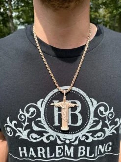 MOISSANITE Christ The Redeemer 925 Silver/ Yellow Rose Gold Necklace Jesus Piece 27 MOISSANITE Christ The Redeemer 925 Silver/ Yellow Rose Gold Necklace Jesus Piece -Harlem Bling Shop harlembling moissanite christ the redeemer 925 silver yellow rose gold necklace jesus piece 58671.1688858210