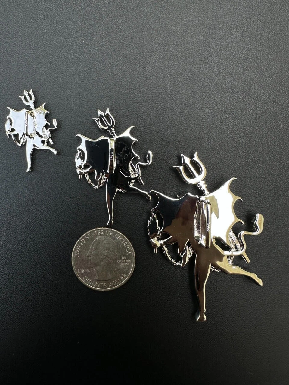 MOISSANITE Devil Satan Pendant - Iced Diablo Demon Necklace Real 925 Silver 12 MOISSANITE Devil Satan Pendant - Iced Diablo Demon Necklace Real 925 Silver - Image 10