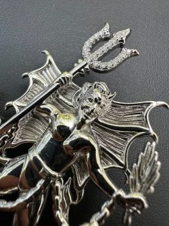 MOISSANITE Devil Satan Pendant - Iced Diablo Demon Necklace Real 925 Silver 32 MOISSANITE Devil Satan Pendant - Iced Diablo Demon Necklace Real 925 Silver -Harlem Bling Shop harlembling moissanite devil satan pendant iced moissanite demon necklace real 925 silver 58406.1695866027