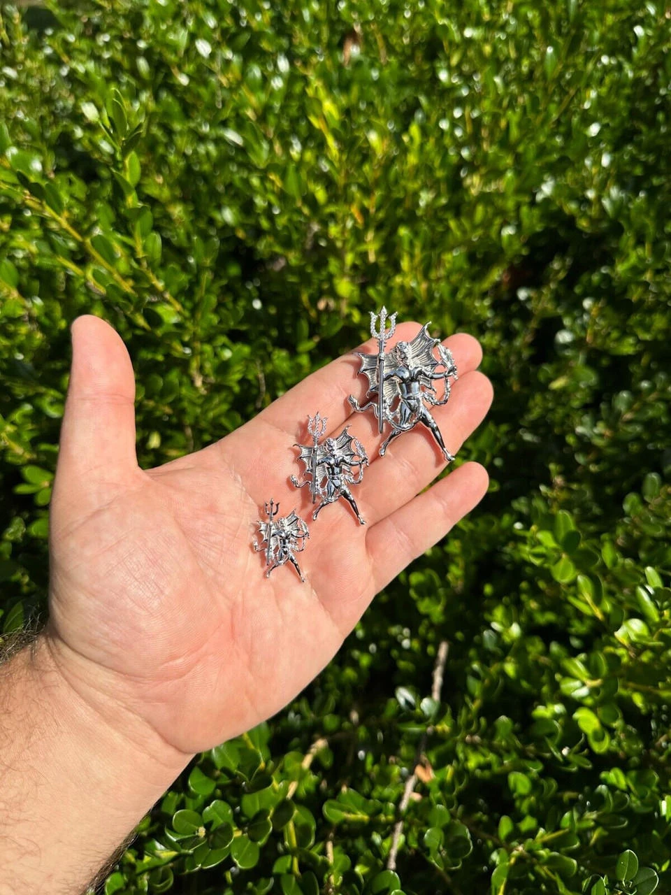 MOISSANITE Devil Satan Pendant - Iced Diablo Demon Necklace Real 925 Silver 18 MOISSANITE Devil Satan Pendant - Iced Diablo Demon Necklace Real 925 Silver - Image 16