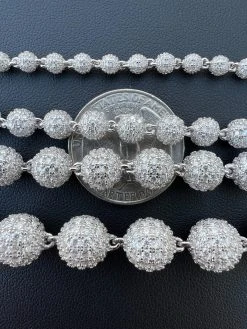 Moissanite Disco Moon Ball Shambala Bracelet 925 Silver 4-10mm Pass Diamond Test -Harlem Bling Shop harlembling moissanite disco moon ball shambala bracelet 925 silver 4 10mm pass diamond test 63104.1675447175