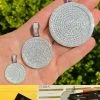 MOISSANITE Dog Tag Out Iced Round Hip Hop Pendant Necklace Pass Diamond Tester 2 MOISSANITE Dog Tag Out Iced Round Hip Hop Pendant Necklace Pass Diamond Tester -Harlem Bling Shop harlembling moissanite dog tag out iced round hip hop pendant necklace pass diamond tester 88273.1664355514