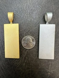 Moissanite $100 Dollar Bill 925 Silver/Gold Plated Iced Hip Hop Pendant Necklace -Harlem Bling Shop harlembling moissanite dollar100 dollar bill 925 silvergold plated iced hip hop pendant necklace 76952.1684357759