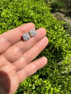 MOISSANITE Earrings Square Real 925 Silver 14k Gold Plated Iced Studs Hip Hop 32 MOISSANITE Earrings Square Real 925 Silver 14k Gold Plated Iced Studs Hip Hop -Harlem Bling Shop harlembling moissanite earrings square real 925 silver 14k gold plated iced studs hip hop 07734.1683838471