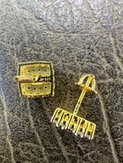 MOISSANITE Earrings Square Real 925 Silver 14k Gold Plated Iced Studs Hip Hop 21 MOISSANITE Earrings Square Real 925 Silver 14k Gold Plated Iced Studs Hip Hop -Harlem Bling Shop harlembling moissanite earrings square real 925 silver 14k gold plated iced studs hip hop 16677.1683838542