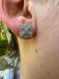 MOISSANITE Earrings Square Real 925 Silver 14k Gold Plated Iced Studs Hip Hop 20 MOISSANITE Earrings Square Real 925 Silver 14k Gold Plated Iced Studs Hip Hop -Harlem Bling Shop harlembling moissanite earrings square real 925 silver 14k gold plated iced studs hip hop 64701.1683838500