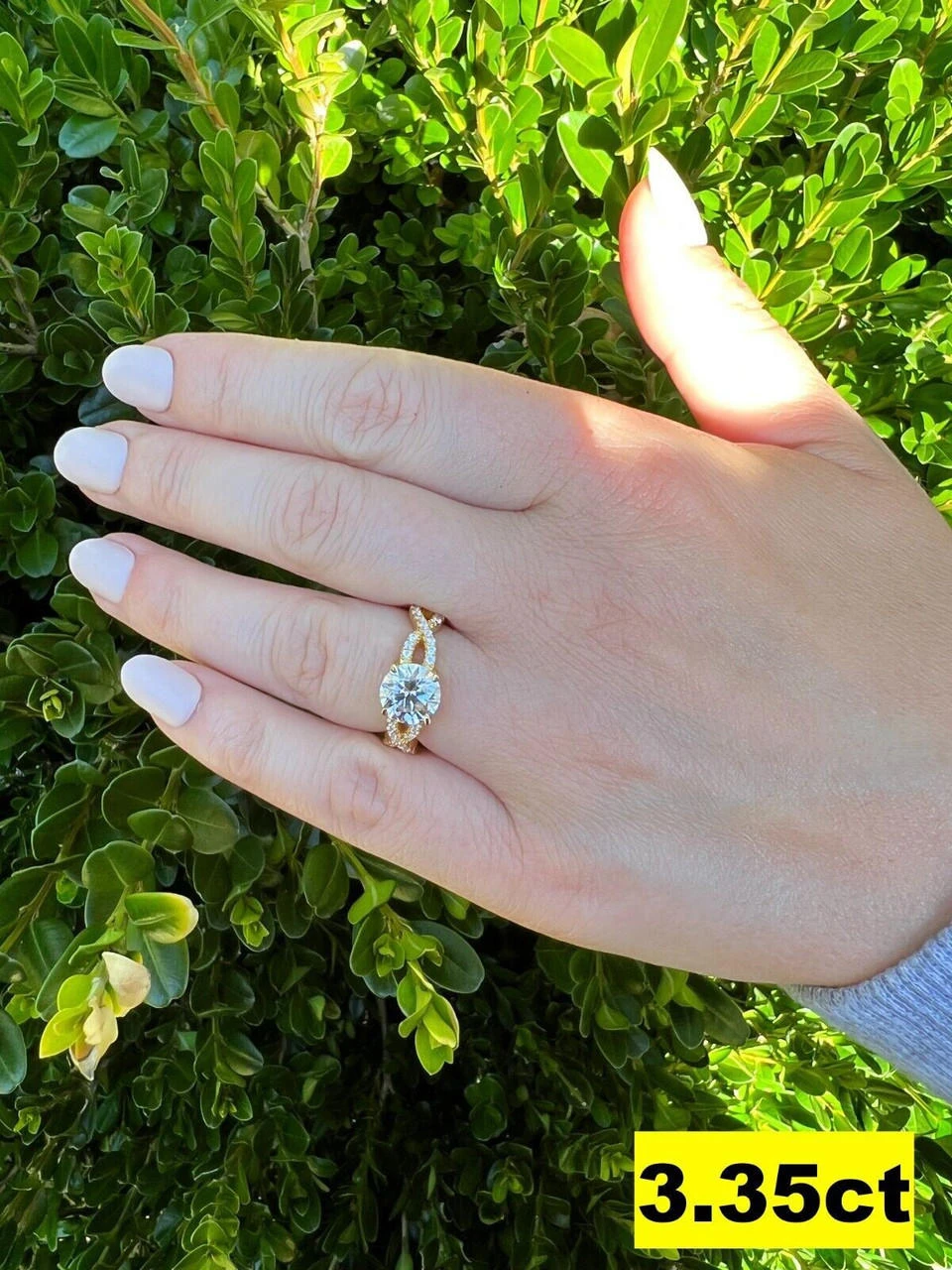Moissanite Engagement Infinity Promise Ring 14k Gold Vermeil Real 925 Silver 13 Moissanite Engagement Infinity Promise Ring 14k Gold Vermeil Real 925 Silver - Image 11