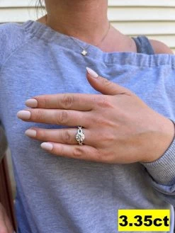 Moissanite Engagement Infinity Promise Ring Pass Diamond Tester Real 925 Silver -Harlem Bling Shop harlembling moissanite engagement infinity promise ring pass diamond tester real 925 silver 03309.1667486511