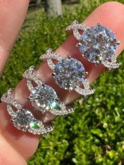 Moissanite Engagement Infinity Promise Ring Pass Diamond Tester Real 925 Silver -Harlem Bling Shop harlembling moissanite engagement infinity promise ring pass diamond tester real 925 silver 74005.1667486510