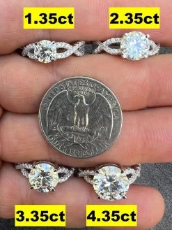 Moissanite Engagement Infinity Promise Ring Pass Diamond Tester Real 925 Silver -Harlem Bling Shop harlembling moissanite engagement infinity promise ring pass diamond tester real 925 silver 85450.1667486478