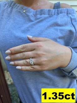 Moissanite Engagement Infinity Promise Ring Pass Diamond Tester Real 925 Silver -Harlem Bling Shop harlembling moissanite engagement infinity promise ring pass diamond tester real 925 silver 85634.1667486491