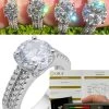 Moissanite Engagement Promise Ring Passes Diamond Tester 925 Silver 1.3ct-4.3ct -Harlem Bling Shop harlembling moissanite engagement promise ring passes diamond tester 925 silver 1.3ct 4.3ct 03727.1666707902