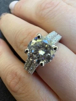 Moissanite Engagement Promise Ring Passes Diamond Tester 925 Silver 1.3ct-4.3ct 22 Moissanite Engagement Promise Ring Passes Diamond Tester 925 Silver 1.3ct-4.3ct -Harlem Bling Shop harlembling moissanite engagement promise ring passes diamond tester 925 silver 1.3ct 4.3ct 89431.1666707918