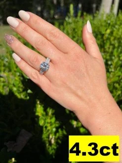 Moissanite Engagement Promise Ring Passes Diamond Tester 925 Silver 1.3ct-4.3ct 25 Moissanite Engagement Promise Ring Passes Diamond Tester 925 Silver 1.3ct-4.3ct -Harlem Bling Shop harlembling moissanite engagement promise ring passes diamond tester 925 silver 1.3ct 4.3ct 89627.1666707913