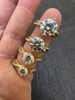 Moissanite Engagement Promise Wedding Ring 14k Gold Vermeil Real 925 Silver 24 Moissanite Engagement Promise Wedding Ring 14k Gold Vermeil Real 925 Silver -Harlem Bling Shop harlembling moissanite engagement promise wedding ring 14k gold vermeil real 925 silver 41415.1667486542