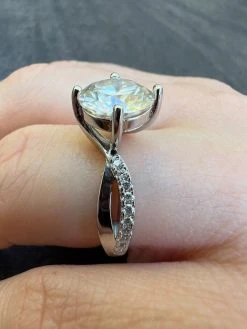 Moissanite Engagement Promise Wedding Ring Pass Diamond Tester Real 925 Silver 20 Moissanite Engagement Promise Wedding Ring Pass Diamond Tester Real 925 Silver -Harlem Bling Shop harlembling moissanite engagement promise wedding ring pass diamond tester real 925 silver 05423.1667486522