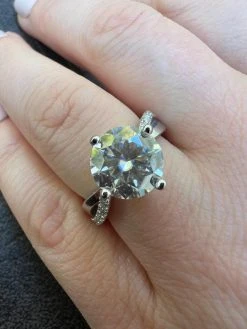 Moissanite Engagement Promise Wedding Ring Pass Diamond Tester Real 925 Silver 19 Moissanite Engagement Promise Wedding Ring Pass Diamond Tester Real 925 Silver -Harlem Bling Shop harlembling moissanite engagement promise wedding ring pass diamond tester real 925 silver 86823.1667486465