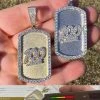 MOISSANITE Hip Hop 925 Silver / Gold Keep It 100 Dog Tag Iced Pendant Necklace 1 MOISSANITE Hip Hop 925 Silver / Gold Keep It 100 Dog Tag Iced Pendant Necklace -Harlem Bling Shop harlembling moissanite hip hop 925 silver gold keep it 100 dog tag iced pendant necklace 49080.1674235934
