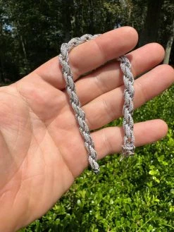 MOISSANITE Hip Hop Rope Bracelet Iced Real Solid 925 Sterling Silver 7.5mm Mens 19 MOISSANITE Hip Hop Rope Bracelet Iced Real Solid 925 Sterling Silver 7.5mm Mens -Harlem Bling Shop harlembling moissanite hip hop rope bracelet iced real solid 925 sterling silver 7.5mm mens 43209.1690503001