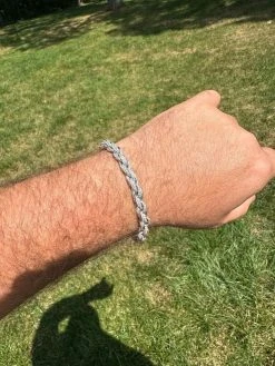 MOISSANITE Hip Hop Rope Bracelet Iced Real Solid 925 Sterling Silver 7.5mm Mens 13 MOISSANITE Hip Hop Rope Bracelet Iced Real Solid 925 Sterling Silver 7.5mm Mens -Harlem Bling Shop harlembling moissanite hip hop rope bracelet iced real solid 925 sterling silver 7.5mm mens 59269.1690503003