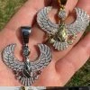 MOISSANITE Horus W. Ankh Pendant Real 925 Silver / Gold Iced Egyptian Necklace 2 MOISSANITE Horus W. Ankh Pendant Real 925 Silver / Gold Iced Egyptian Necklace -Harlem Bling Shop harlembling moissanite horus w ankh pendant real 925 silver gold iced egyptian necklace 74915.1696386137