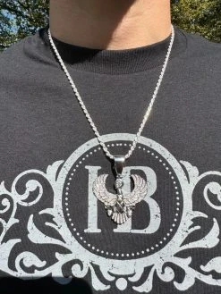 MOISSANITE Horus W. Ankh Pendant Real 925 Silver / Gold Iced Egyptian Necklace -Harlem Bling Shop harlembling moissanite horus w ankh pendant real 925 silver gold iced egyptian necklace 76114.1696386091