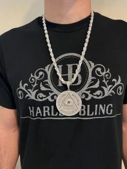 MOISSANITE Huge 3" All Seeing Illuminati Eye Masonic Medallion Necklace Silver 20 MOISSANITE Huge 3" All Seeing Illuminati Eye Masonic Medallion Necklace Silver -Harlem Bling Shop harlembling moissanite huge 3 all seeing illuminati eye masonic medallion necklace silver 40050.1674235922
