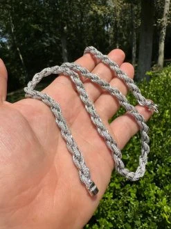 MOISSANITE Iced 7.5mm Rope Chain Necklace Real 925 Silver Men's Hip Hop 16-28" 26 MOISSANITE Iced 7.5mm Rope Chain Necklace Real 925 Silver Men's Hip Hop 16-28" -Harlem Bling Shop harlembling moissanite iced 7.5mm rope chain necklace real 925 silver mens hip hop 16 28 10571.1702443239
