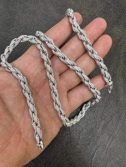 MOISSANITE Iced 7.5mm Rope Chain Necklace Real 925 Silver Men's Hip Hop 16-28" 32 MOISSANITE Iced 7.5mm Rope Chain Necklace Real 925 Silver Men's Hip Hop 16-28" -Harlem Bling Shop harlembling moissanite iced 7.5mm rope chain necklace real 925 silver mens hip hop 16 28 17548.1702443285