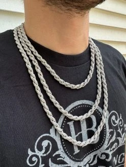 MOISSANITE Iced 7.5mm Rope Chain Necklace Real 925 Silver Men's Hip Hop 16-28" 29 MOISSANITE Iced 7.5mm Rope Chain Necklace Real 925 Silver Men's Hip Hop 16-28" -Harlem Bling Shop harlembling moissanite iced 7.5mm rope chain necklace real 925 silver mens hip hop 16 28 22661.1702443338