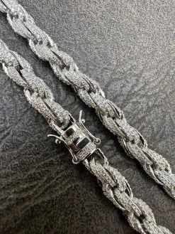 MOISSANITE Iced 7.5mm Rope Chain Necklace Real 925 Silver Men's Hip Hop 16-28" 34 MOISSANITE Iced 7.5mm Rope Chain Necklace Real 925 Silver Men's Hip Hop 16-28" -Harlem Bling Shop harlembling moissanite iced 7.5mm rope chain necklace real 925 silver mens hip hop 16 28 27690.1702443312