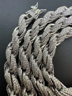 MOISSANITE Iced 7.5mm Rope Chain Necklace Real 925 Silver Men's Hip Hop 16-28" 35 MOISSANITE Iced 7.5mm Rope Chain Necklace Real 925 Silver Men's Hip Hop 16-28" -Harlem Bling Shop harlembling moissanite iced 7.5mm rope chain necklace real 925 silver mens hip hop 16 28 44882.1702443291