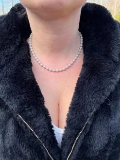 Moissanite Iced 925 Silver & Rose Gold Ball Disco Chain Necklace Diamond Test ✅ -Harlem Bling Shop harlembling moissanite iced 925 silver and rose gold ball disco chain necklace diamond test 04402.1675447385