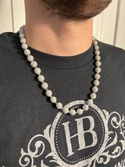 Moissanite Iced 925 Silver Moon Ball Disco Chain Necklace Passes Diamond Tester 41 Moissanite Iced 925 Silver Moon Ball Disco Chain Necklace Passes Diamond Tester -Harlem Bling Shop harlembling moissanite iced 925 silver moon ball disco chain necklace passes diamond tester 00045.1675447356