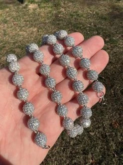 Moissanite Iced 925 Silver Moon Ball Disco Chain Necklace Passes Diamond Tester 38 Moissanite Iced 925 Silver Moon Ball Disco Chain Necklace Passes Diamond Tester -Harlem Bling Shop harlembling moissanite iced 925 silver moon ball disco chain necklace passes diamond tester 01969.1675447074