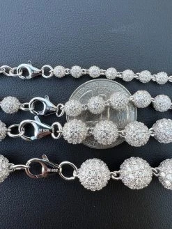 Moissanite Iced 925 Silver Moon Ball Disco Chain Necklace Passes Diamond Tester 29 Moissanite Iced 925 Silver Moon Ball Disco Chain Necklace Passes Diamond Tester -Harlem Bling Shop harlembling moissanite iced 925 silver moon ball disco chain necklace passes diamond tester 68967.1675447422