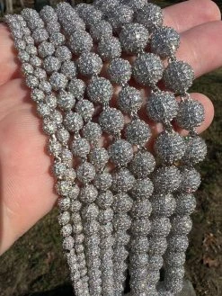 Moissanite Iced 925 Silver Moon Ball Disco Chain Necklace Passes Diamond Tester 31 Moissanite Iced 925 Silver Moon Ball Disco Chain Necklace Passes Diamond Tester -Harlem Bling Shop harlembling moissanite iced 925 silver moon ball disco chain necklace passes diamond tester 95019.1675447313