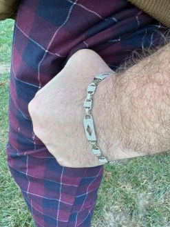 MOISSANITE Iced Custom Valentino Mariner Real 925 Silver Hip Hop Bracelet 10mm -Harlem Bling Shop harlembling moissanite iced custom valentino mariner real 925 silver hip hop bracelet 10mm 80033.1703048690