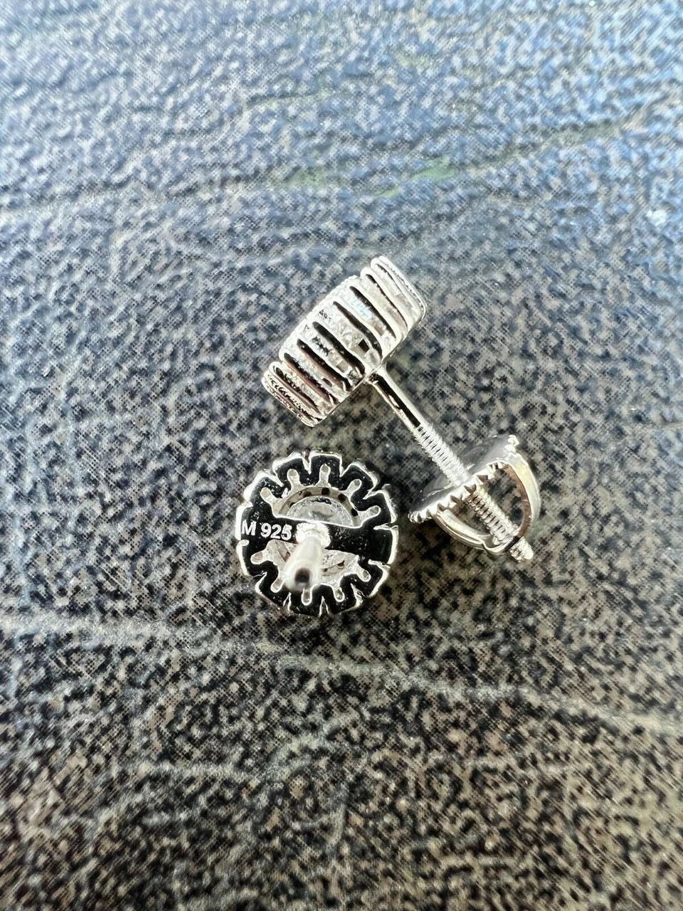 MOISSANITE Iced Hip Hop Out 8mm Earrings Round Cluster Studs Pass Diamond Tester 14 MOISSANITE Iced Hip Hop Out 8mm Earrings Round Cluster Studs Pass Diamond Tester - Image 12