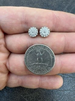 MOISSANITE Iced Hip Hop Out 8mm Earrings Round Cluster Studs Pass Diamond Tester 19 MOISSANITE Iced Hip Hop Out 8mm Earrings Round Cluster Studs Pass Diamond Tester -Harlem Bling Shop harlembling moissanite iced hip hop out 8mm earrings round cluster studs pass diamond tester 67452.1664356539